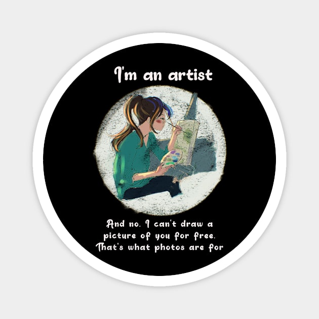 I´m an artist Magnet by Nikoleart